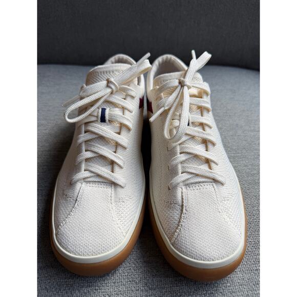Rothy's Women's The Lace Up Sneaker Size 8 Plum Berry Bone Cream Lightweight - Picture 4 of 14